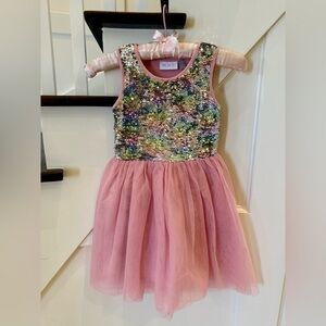Little Girls Party Dress, Size 5/6